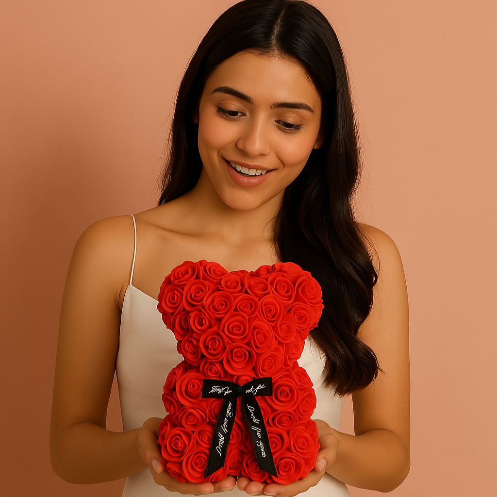 Eternal Rose Teddy Bear